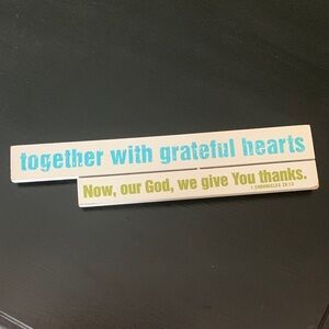 Inspirational Wall Decor with Blue and Green Text